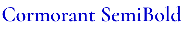 Cormorant SemiBold font